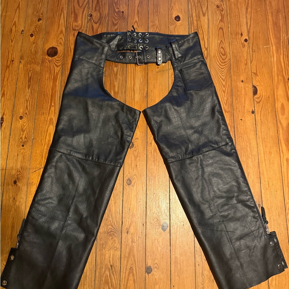 Element Black Leather Chaps